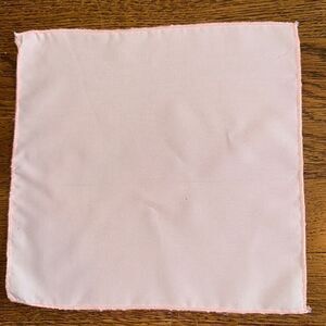 Pink polyester‎ nylon pocket square or handkerchief
